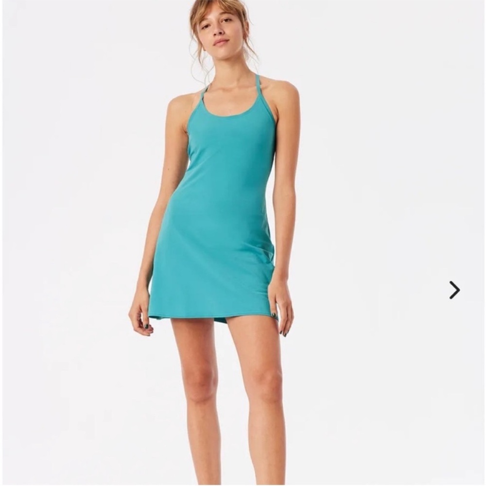 Outdoor Voices The Exercise Dress in Turquoise